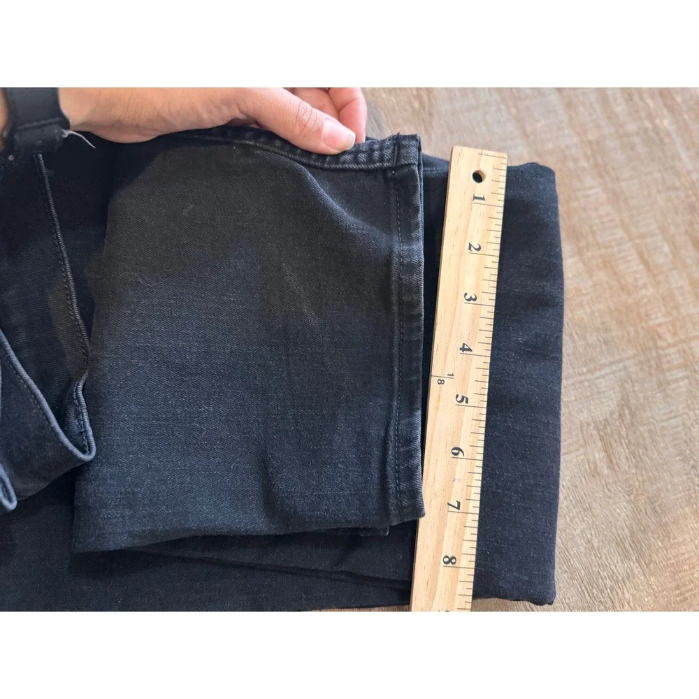 Calvin Klein Jeans Slim Straight Black Denim Stretch Pants W38 L29 minimalist